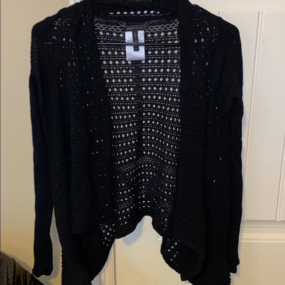 Black lace cardigan